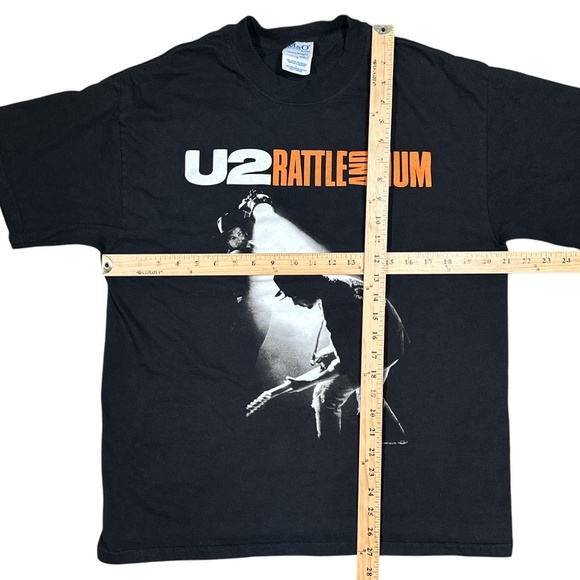 Vintage Y2K U2 Rattle & Hum Live Album Music Rock Band T Shirt Mens Large - Picture 7 of 7